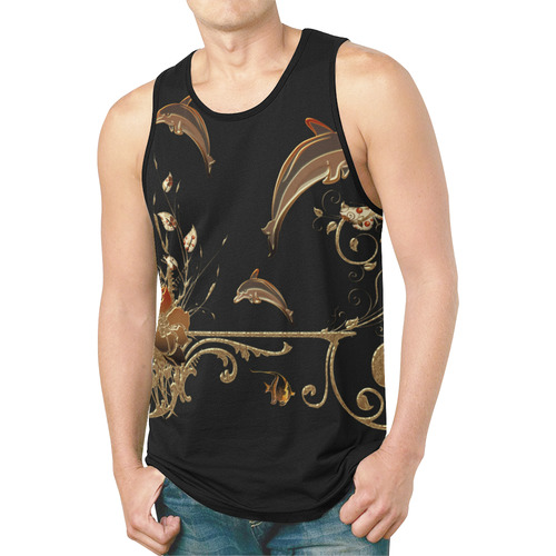 Dolphin with flowers