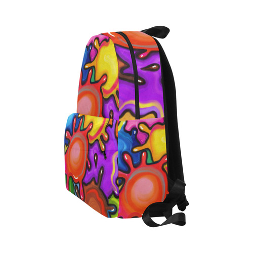 Vibrant Abstract Paint Splats Unisex Classic Backpack (Model 1673)