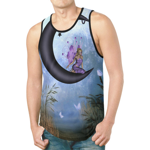 Wonderful fairy on the moon