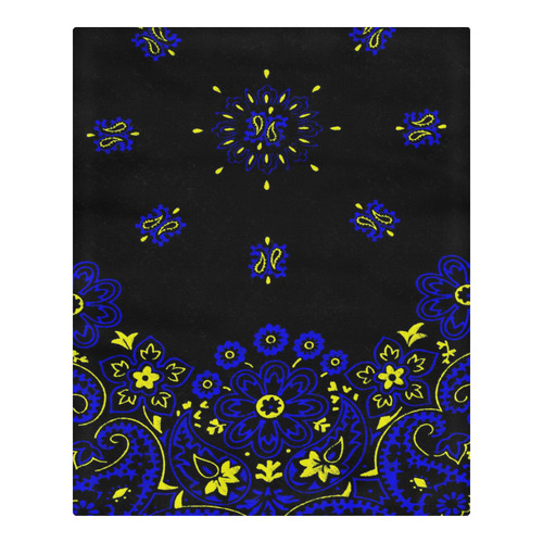 blue yellow bandana version 1 3-Piece Bedding Set