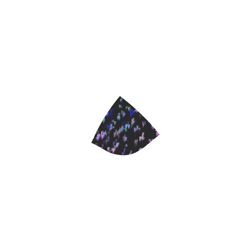 Blue and Pink Triangles on Black Custom Bikini Swimsuit (Model S01)