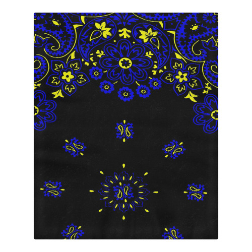 blue yellow bandana version 2 3-Piece Bedding Set
