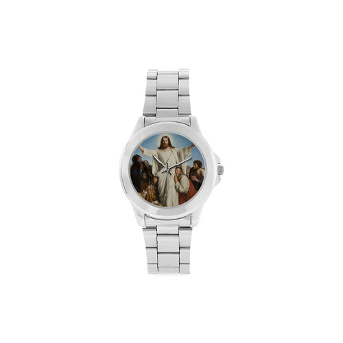 Jesus Christ the Consolator by Carl Bloch Unisex Stainless Steel Watch(Model 103)