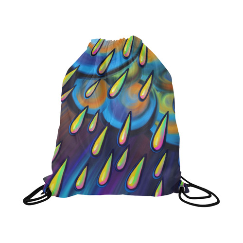 Heavy Rain Cloud Painting Large Drawstring Bag Model 1604 (Twin Sides)  16.5"(W) * 19.3"(H)