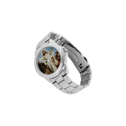 Jesus Christ the Consolator by Carl Bloch Unisex Stainless Steel Watch(Model 103)