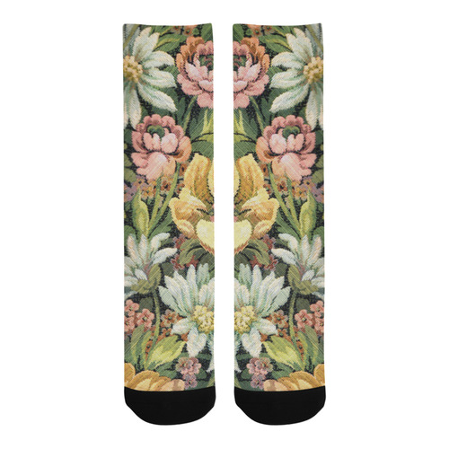 grandma's comfy vintage floral Trouser Socks