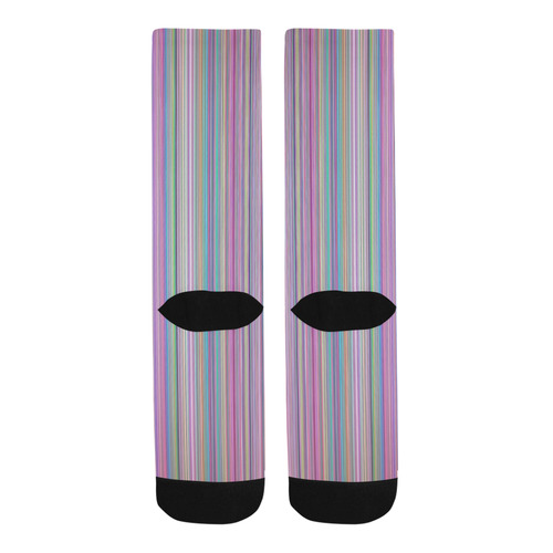 Broken TV screen rainbow Trouser Socks