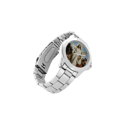 Jesus Christ the Consolator by Carl Bloch Unisex Stainless Steel Watch(Model 103)