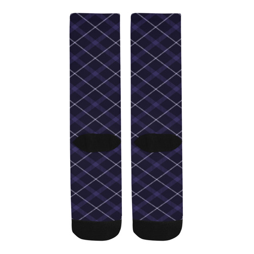 royal blue plaid Trouser Socks