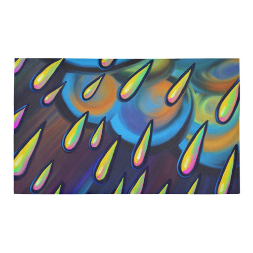 Heavy Rain Cloud Painting Azalea Doormat 30" x 18" (Sponge Material)