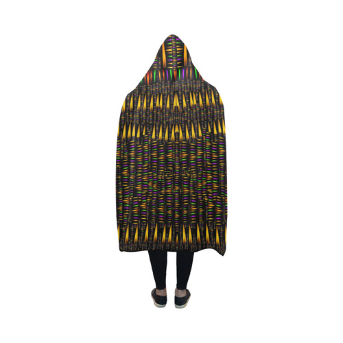 hot as candles and fireworks in warm flames Hooded Blanket 50''x40''
