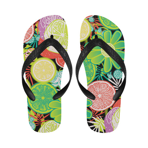 Loudly Lime Flip Flops for Men/Women (Model 040)