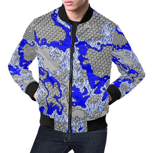 Unique abstract pattern mix 2B by FeelGood All Over Print Bomber Jacket for Men (Model H19)