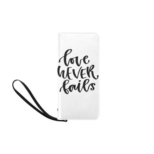 love never fails clutch purse Women's Clutch Purse (Model 1637)