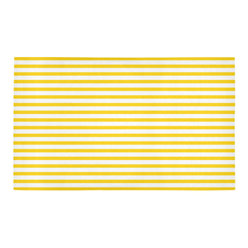 Horizontal Yellow Candy Stripes Azalea Doormat 30" x 18" (Sponge Material)