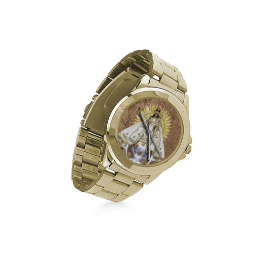 Our Lady of Charity of El Cobre - Blessed Virgin Mary - Catholic gift Custom Gilt Watch(Model 101)