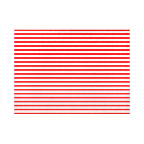 Horizontal Red Candy Stripes Placemat 14’’ x 19’’ (Six Pieces)