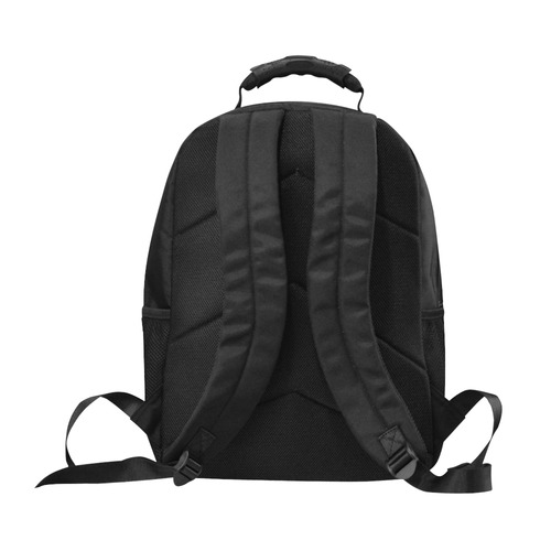 Horizontal Yellow Candy Stripes Unisex Laptop Backpack (Model 1663)