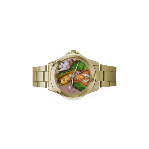 Our Lady of Gaudalupe - Religious Icon Custom Gilt Watch(Model 101)