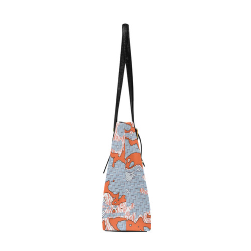 Unique abstract pattern mix 2E by FeelGood Euramerican Tote Bag/Large (Model 1656)