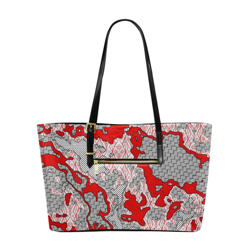 Unique abstract pattern mix 2A by FeelGood Euramerican Tote Bag/Large (Model 1656)