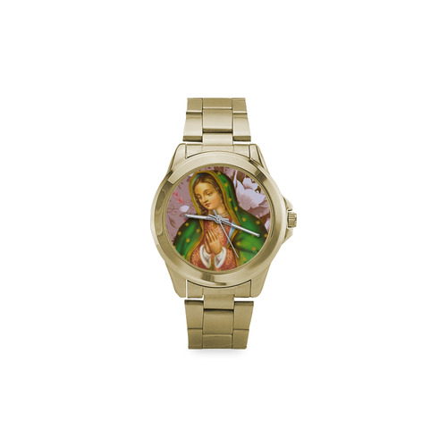 Our Lady of Gaudalupe - Religious Icon Custom Gilt Watch(Model 101)