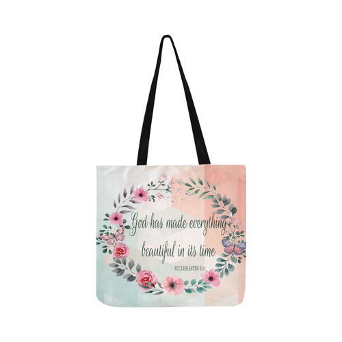 ecclesiastes 3:11 english Tote Reusable Shopping Bag Model 1660 (Two sides)