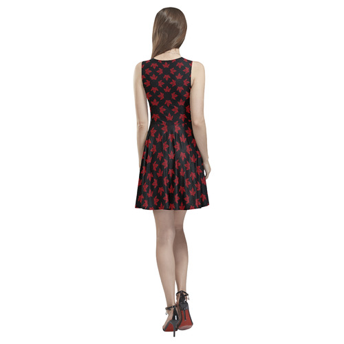 Cool Canada Dresses - Short Thea Sleeveless Skater Dress(Model D19)