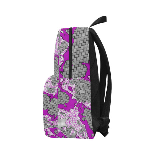 Unique abstract pattern mix 2D by FeelGood Unisex Classic Backpack (Model 1673)