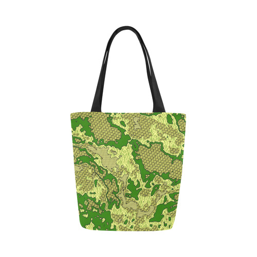 Unique abstract pattern mix 2C by FeelGood Canvas Tote Bag (Model 1657)