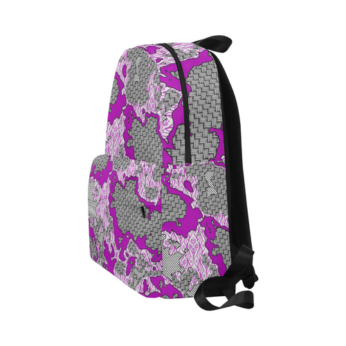 Unique abstract pattern mix 2D by FeelGood Unisex Classic Backpack (Model 1673)