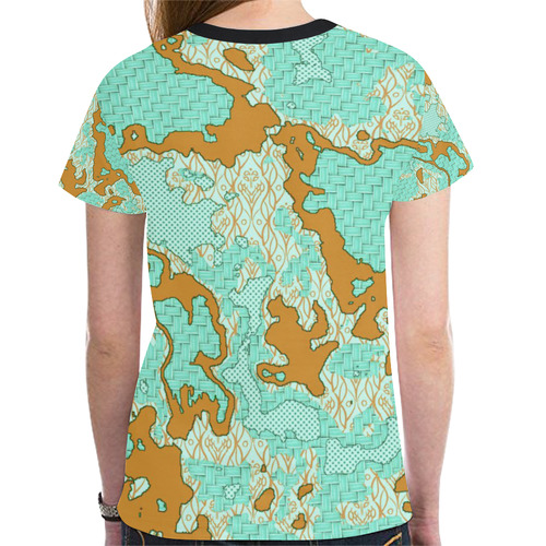 Unique abstract pattern mix 2F by FeelGood New All Over Print T-shirt for Women (Model T45)
