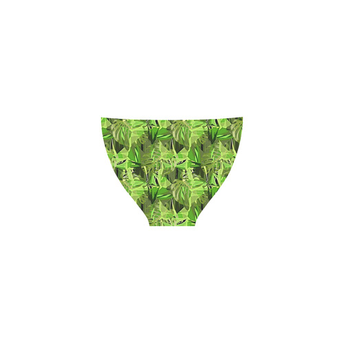 Tropical Jungle Leaves Camouflage Custom Bikini Swimsuit (Model S01)