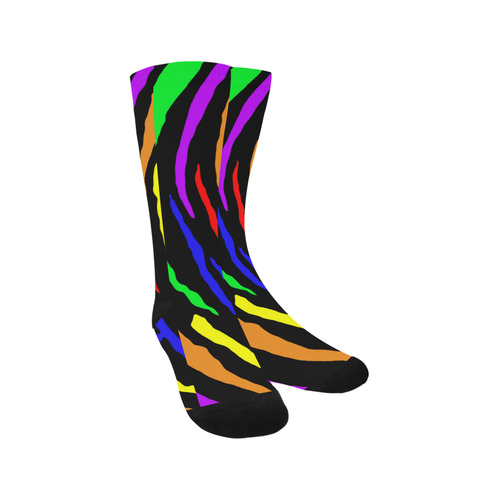 Rainbow Tiger Stripes Trouser Socks