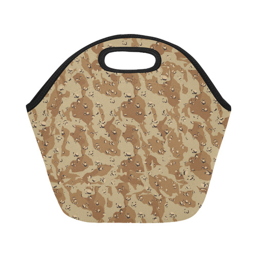 Desert Camouflage Pattern Neoprene Lunch Bag/Small (Model 1669)