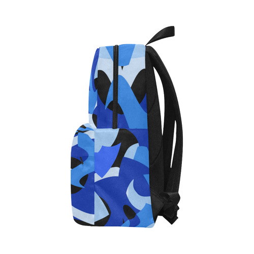 A201 Abstract Blue Camouflage Unisex Classic Backpack (Model 1673)