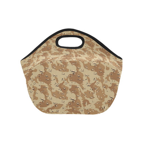 Desert Camouflage Pattern Neoprene Lunch Bag/Small (Model 1669)