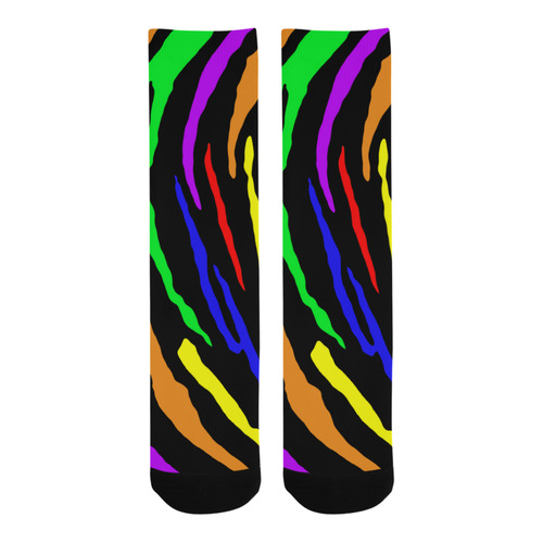 Rainbow Tiger Stripes Trouser Socks