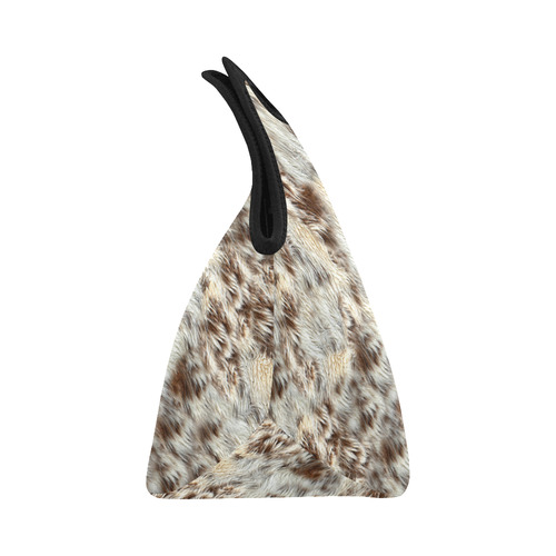 Cow/Horse Spots Animal Fur Image Neoprene Lunch Bag/Small (Model 1669)