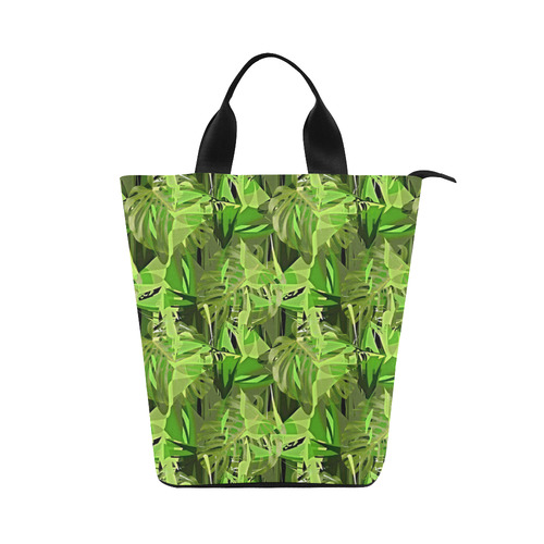 Tropical Jungle Leaves Nylon Lunch Tote Bag (Model 1670)