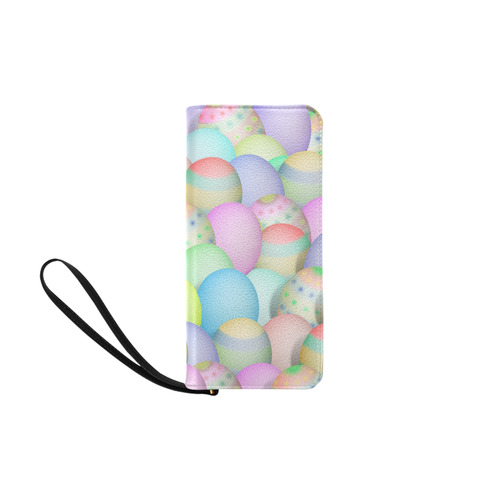 Pastel Colored Easter Eggs Women's Clutch Purse (Model 1637)