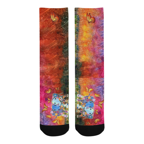 Dancing Elephants Trouser Socks Trouser Socks