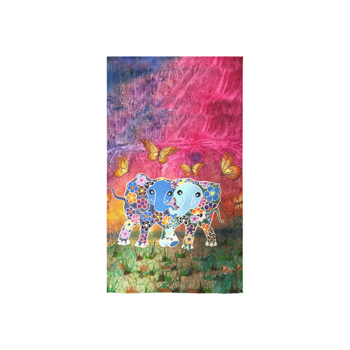 Dancing Elephants Hand Towel Custom Towel 16"x28"