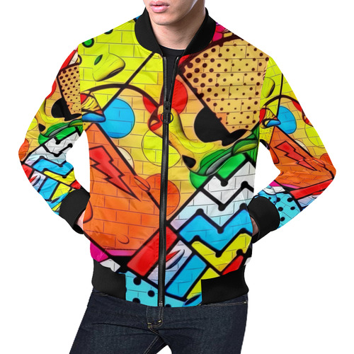 Popart by Nico Bielow All Over Print Bomber Jacket for Men (Model H19)