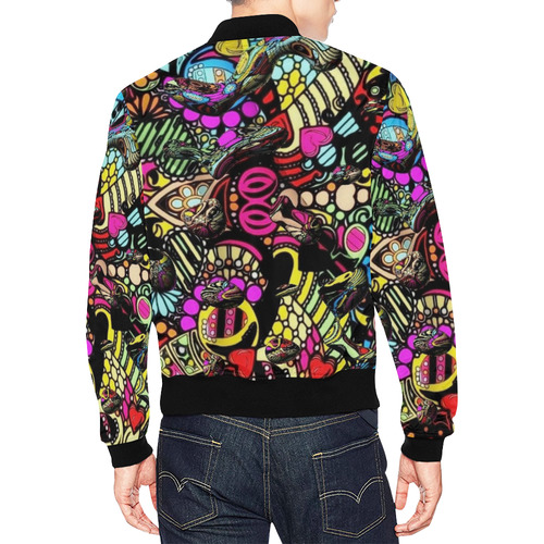 Drops Popart by Nico Bielow All Over Print Bomber Jacket for Men (Model H19)