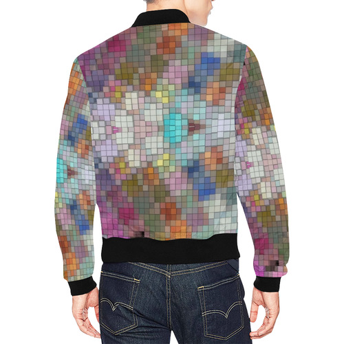 Karo Popart by Nico Bielow All Over Print Bomber Jacket for Men (Model H19)