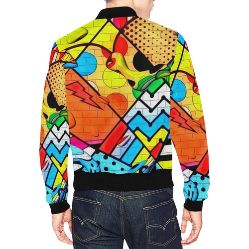 Popart by Nico Bielow All Over Print Bomber Jacket for Men (Model H19)