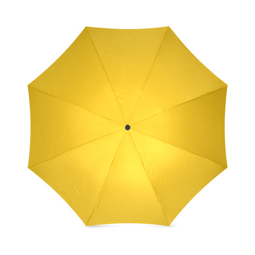 basic golden sunshine yellow solid color Foldable Umbrella (Model U01)