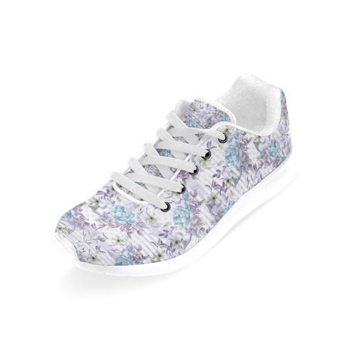 Watercolor Vintage Roses Ribbon Pattern 02 Women’s Running Shoes (Model 020)