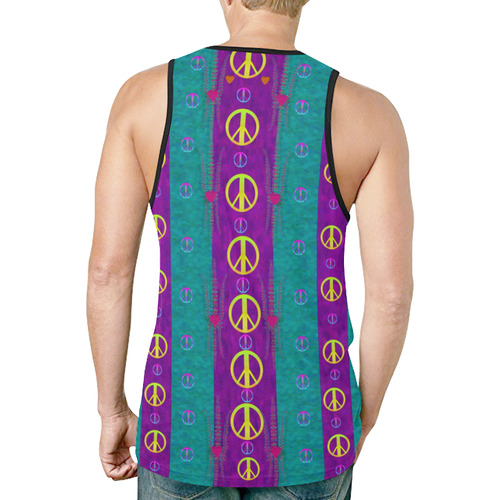 Peace be with us this wonderful year in true love New All Over Print Tank Top for Men (Model T46)
